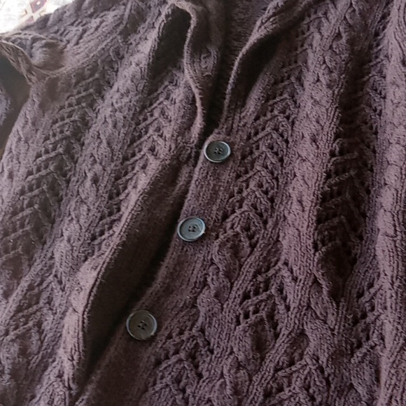 BROWN LAND'S END CARDIGAN - Picture 5 of 5